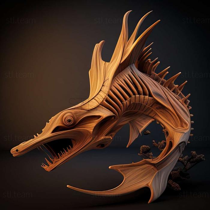 3D model Gymnothorax maderensis (STL)